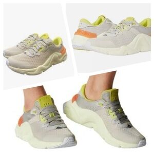 Sorel KINETIC RNEGD LACE Dark Stone Bolt Sneakers Women's Shoes Size 8